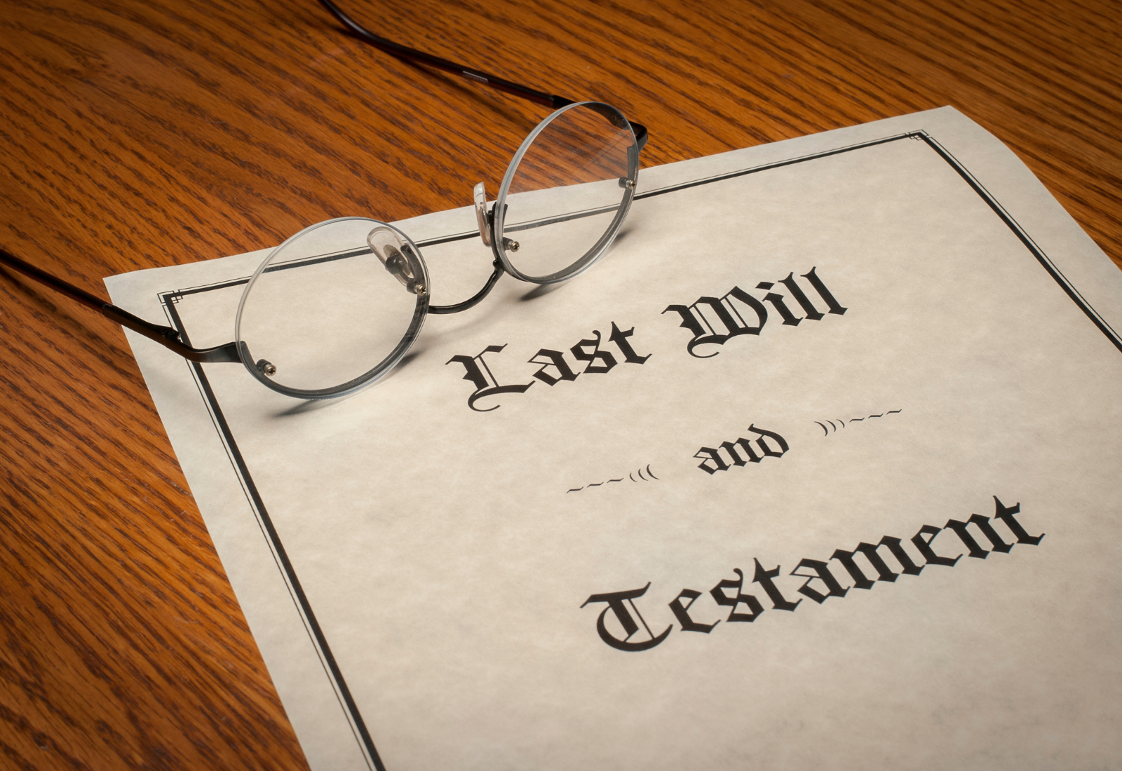 Image of a last will and testament